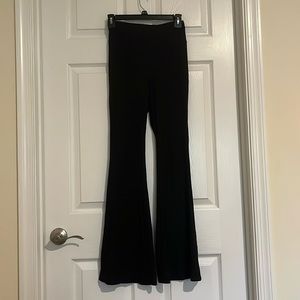 High-waisted flare pants